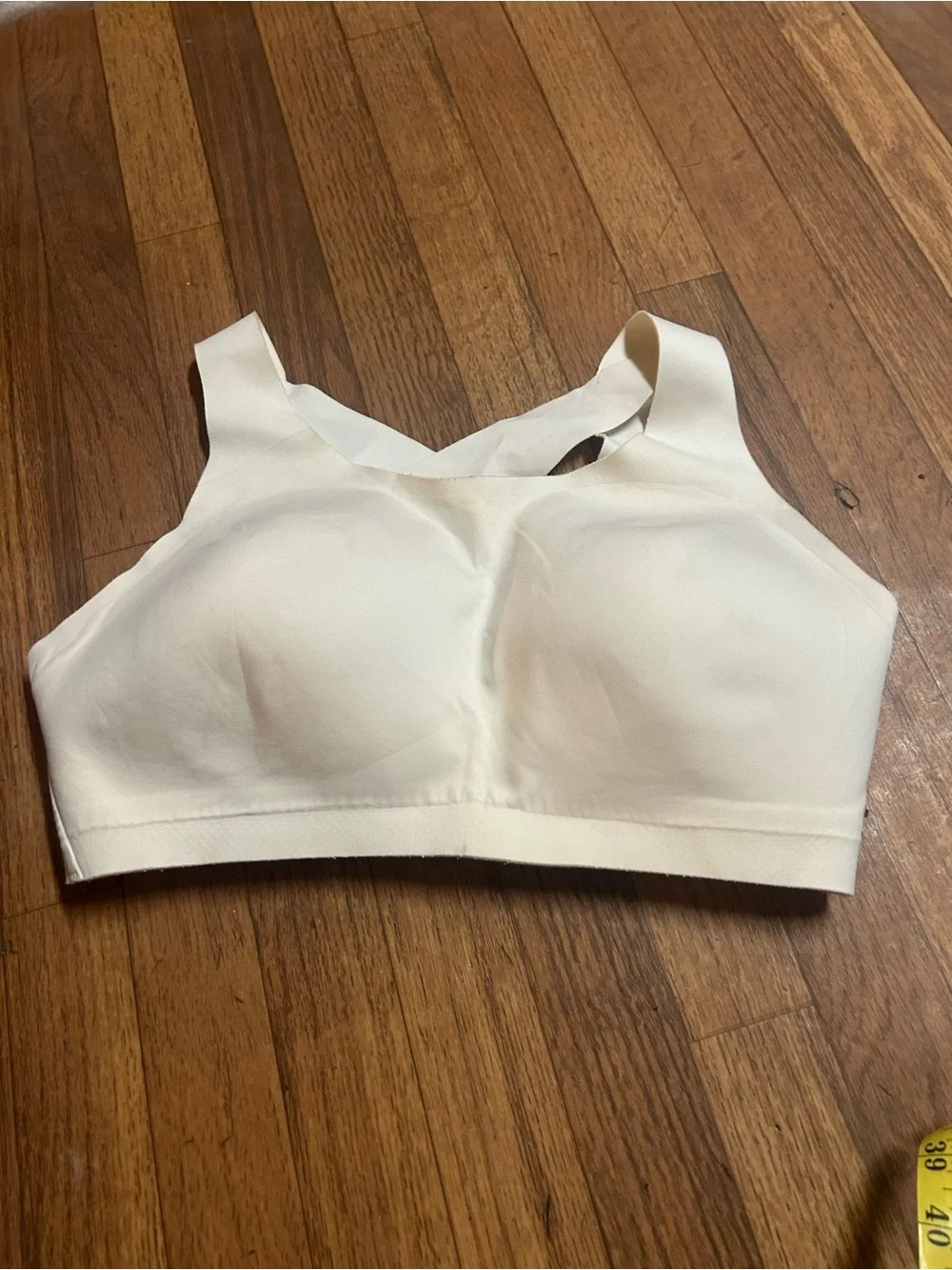 lululemon athletica Smooth Cross-Back Sports Bra in Light Taupe